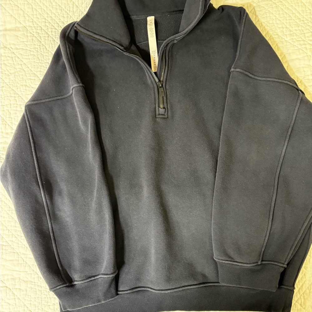 lululemon athletica Black Half-Zip Sweatshirt